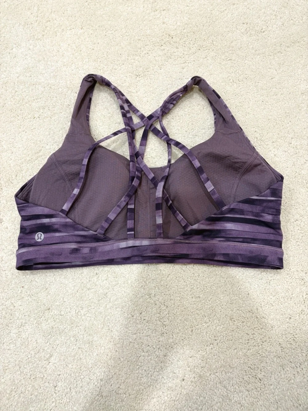 Lululemon Free To Be Serene Bra Shadowed Smoked Mullberry Purple Size 10